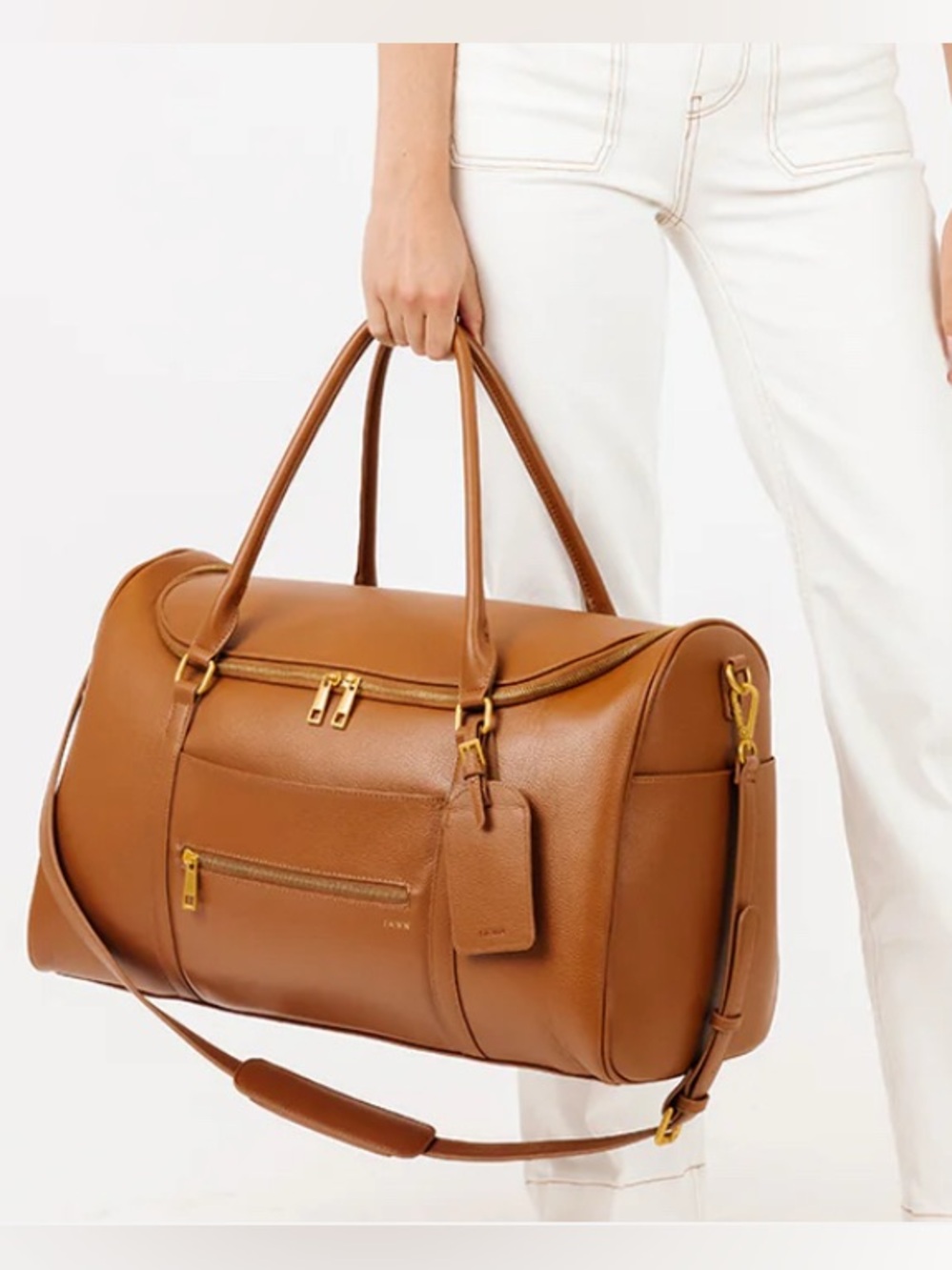 Women's Brown Leather Satchel Handbag - Classic Tan Shoulder Bag